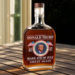 Donald Trump 47th - Make America Great Again Whiskey Bottle LM32 65383