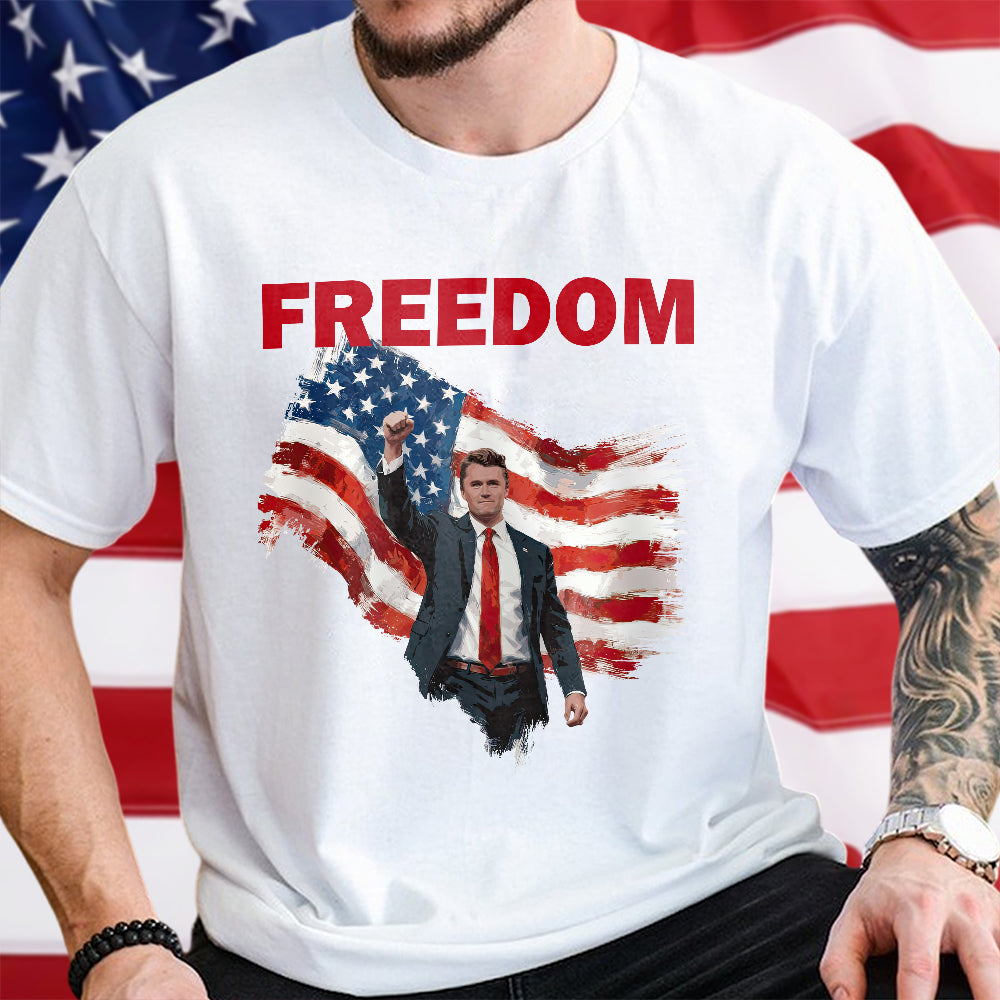 Freedom Stand With Charlie Kirk Bright Shirt HA75 64570