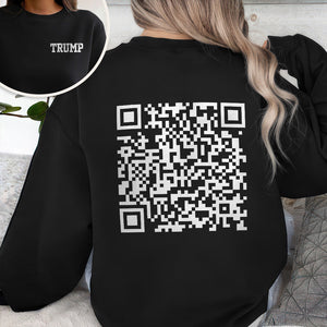 Funny QR President Trump 45 47 Dancing Back And Front Dark Shirt HA75 64166