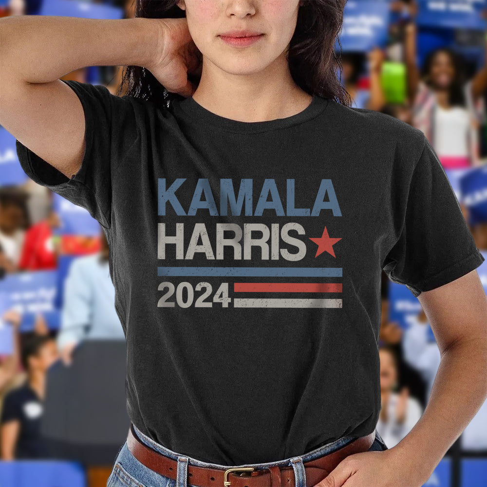Vintage Kamala Harris 2024 For President Election Dark Shirt HO82 65100
