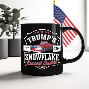 Trumps Snowflake 2024, Snowflake Removal Trump Black Mug HA75 67164