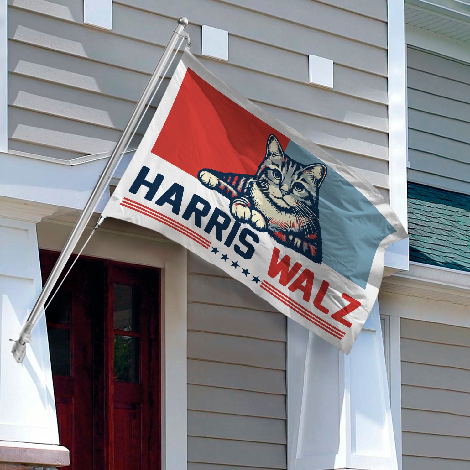 Harris Walz 2024 Obviously - Harris For President 2024 Banner Flag HA75 63468