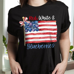 Red White & Blueberries Charlie Kirk Dark Shirt HA75 64612