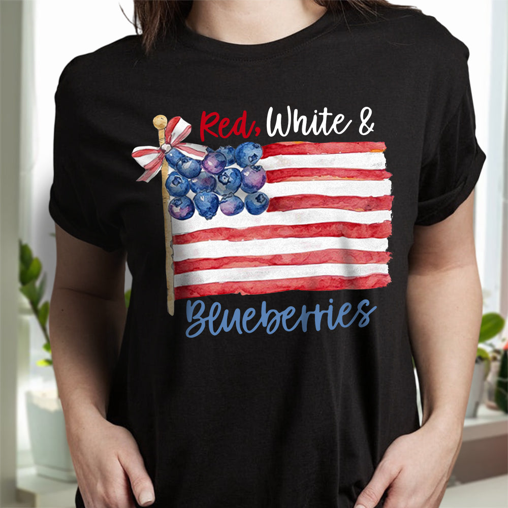 Red White & Blueberries Charlie Kirk Dark Shirt HA75 64612