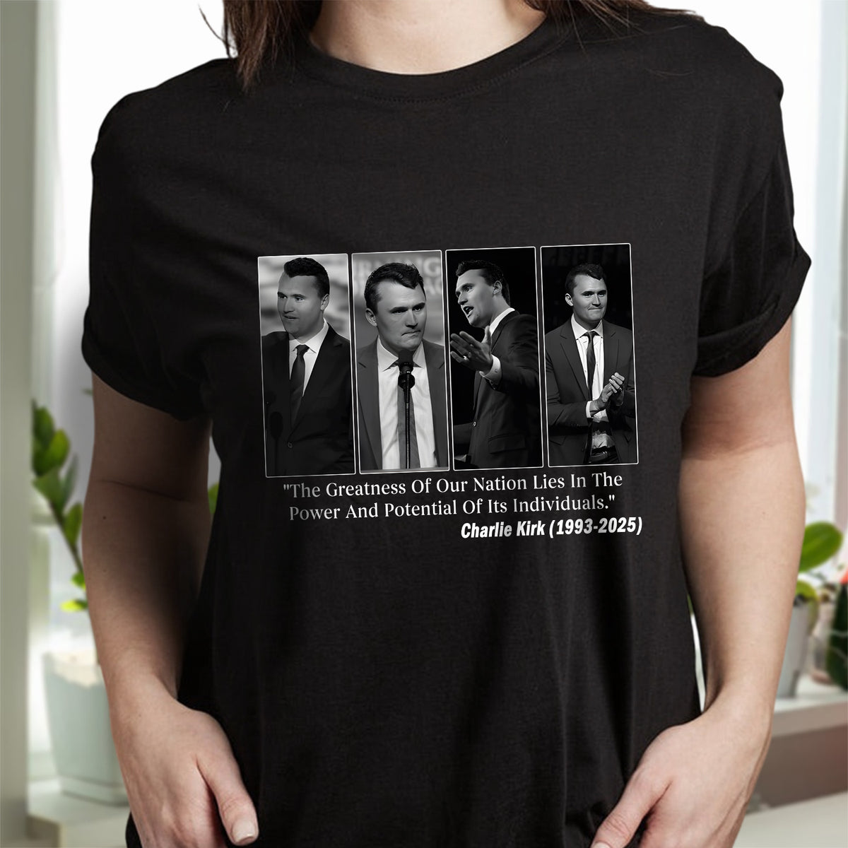 Charlie Kirk Conservative Patriot Memorial Dark Shirt LM32 65413