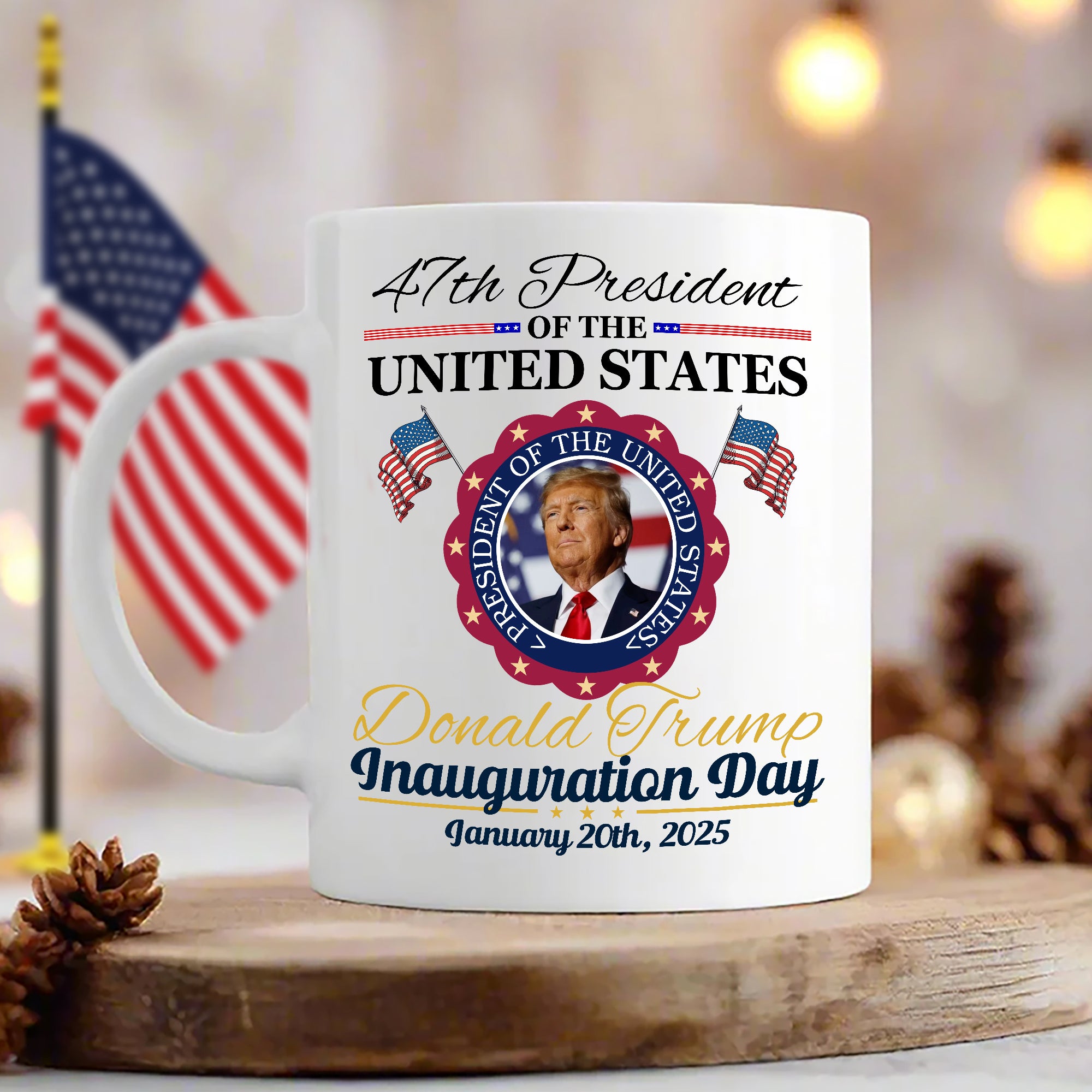 Donald Trump Presidential Inauguration Day 2025 White Mug HA75 67118