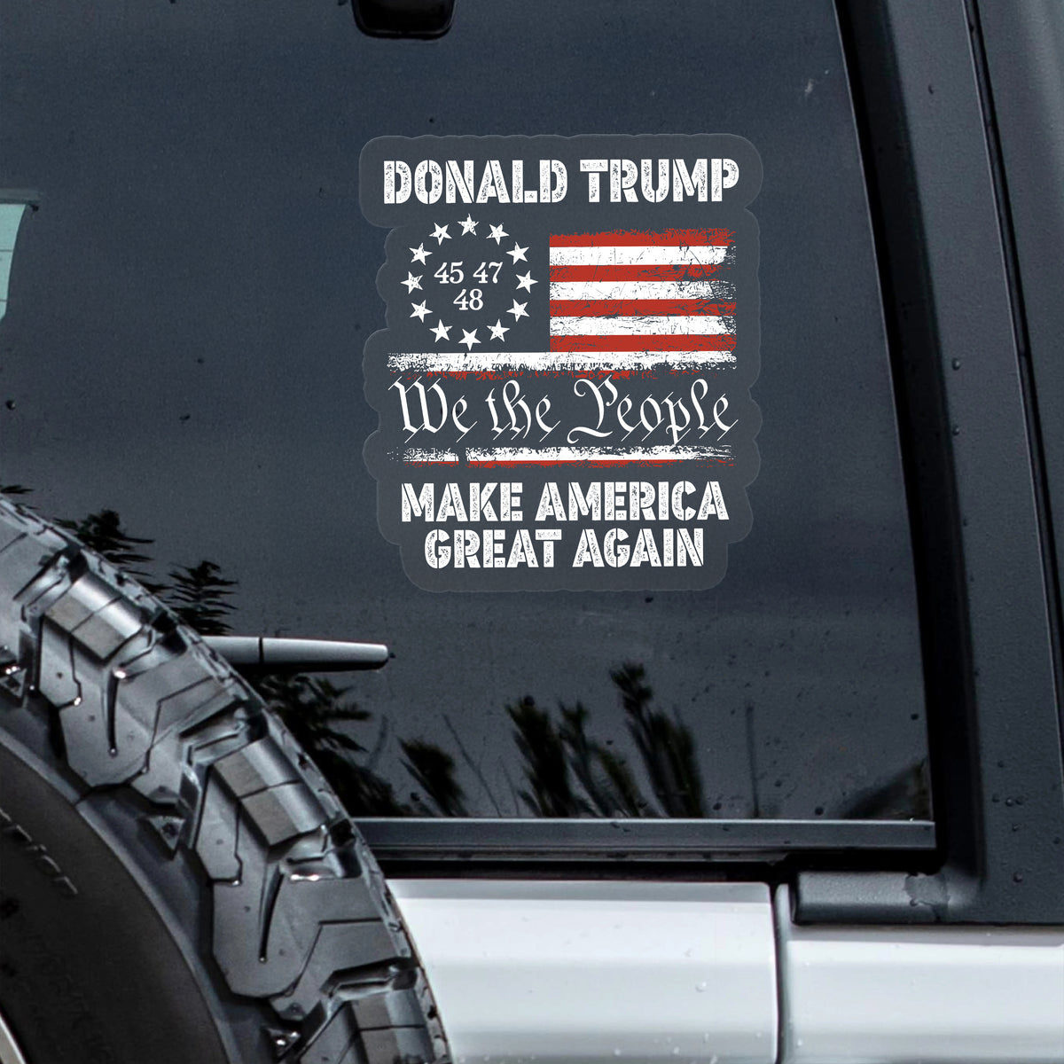 We The People, Make America Great Again Car Window Decal Sticker TH10 64629