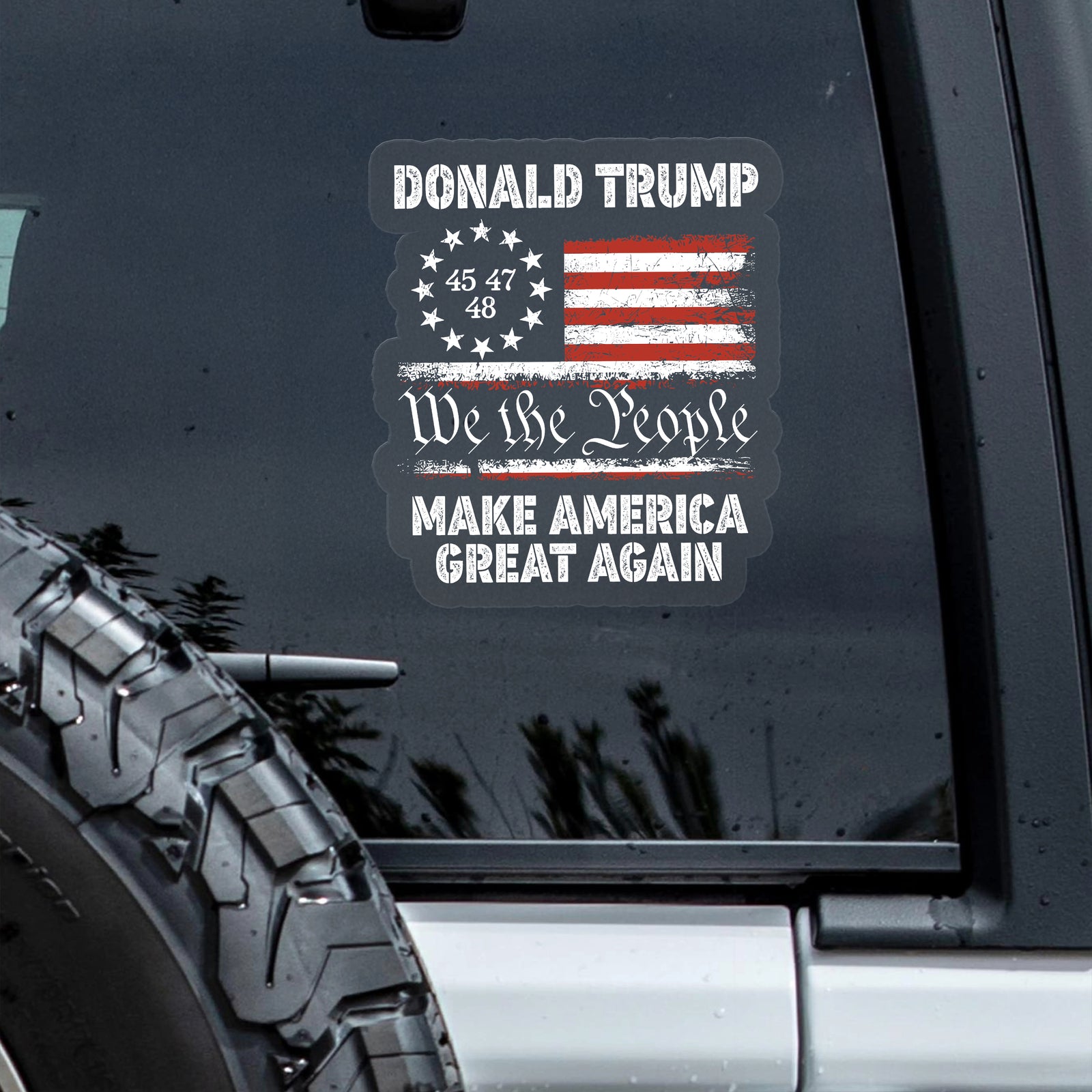 We The People, Make America Great Again Car Window Decal Sticker TH10 64629