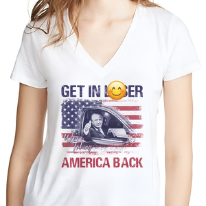 Custom Photo Get In L*ser America Back Shirt TA29 62469