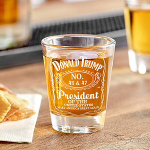 Donald J. Trump 45 & 47 President Of The United States Shot Glass HA75 67022