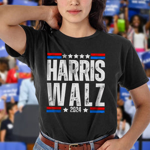 Harris Walz President 2024 Dark Shirt HO82 65154