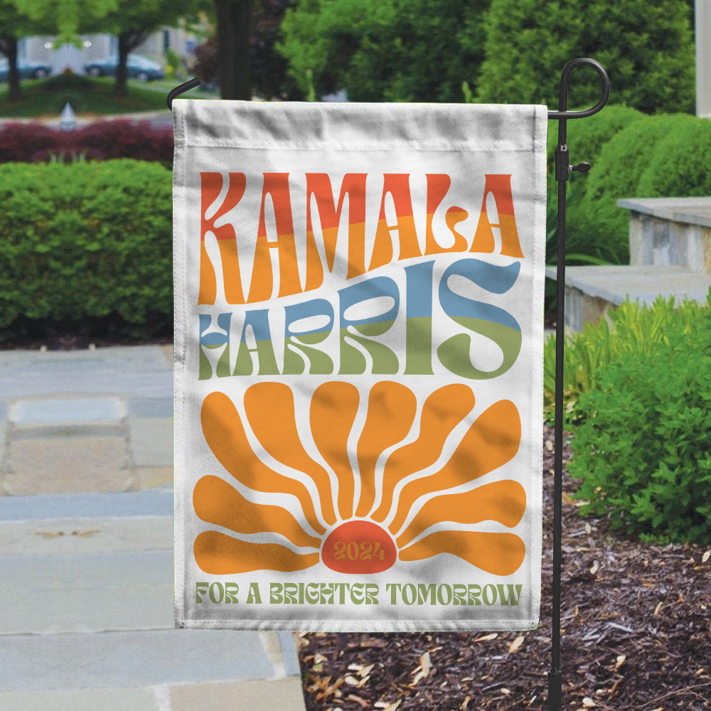 Kamala Harris For A Brighter Tomorrow Vintage Boho Garden Flag HA75 63480
