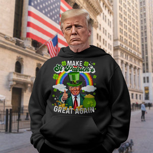 Make St Patrick's Day Great Again Funny Rich Trump Dark Shirt HO82 65608