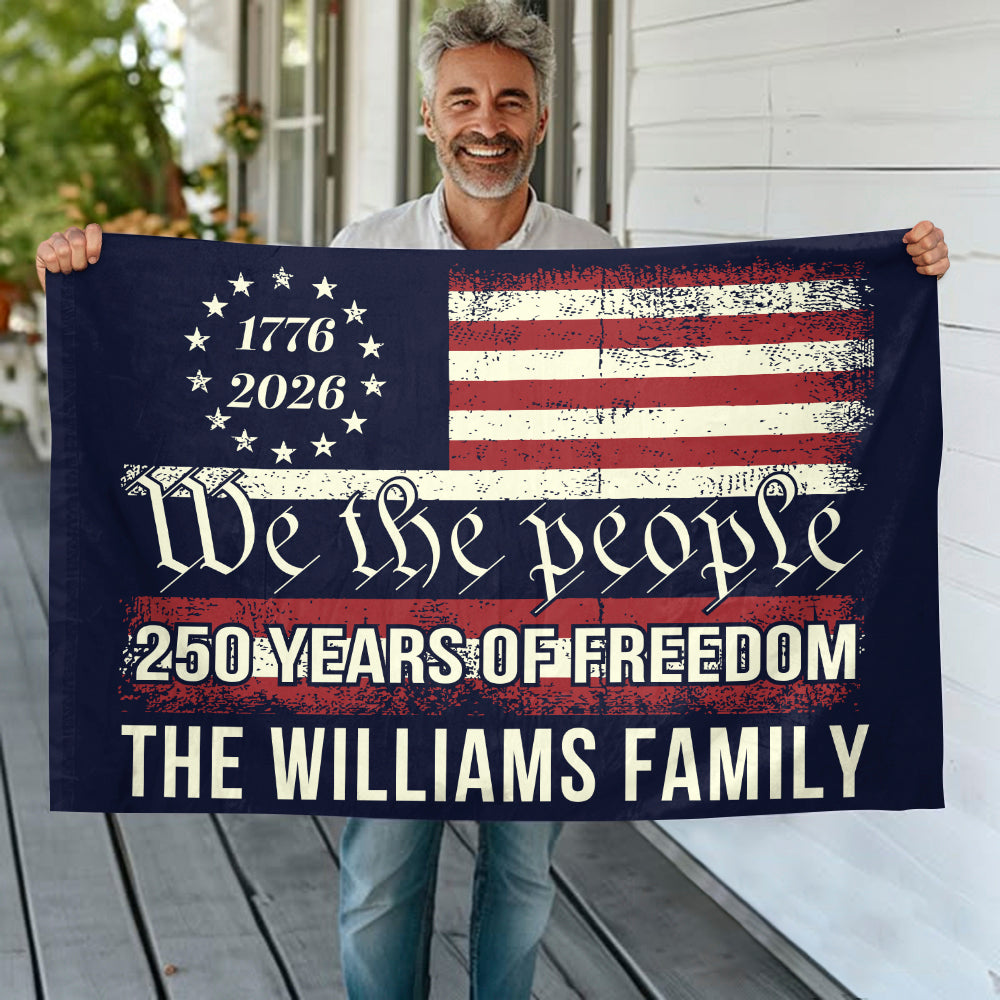 We The People 250 Years Of Freedom Double-Sided House Flag TH10 894553