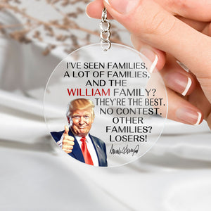 Personalized Gift Funny Trump I've Seen Families Keychain TH10 64333