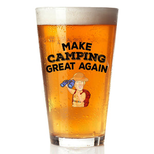 Make Camping Great Again With Trump Beer Glass TH10 64149