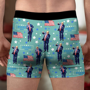 Custom Trump Dancing Christmas Flannel Boxer LM32 65095