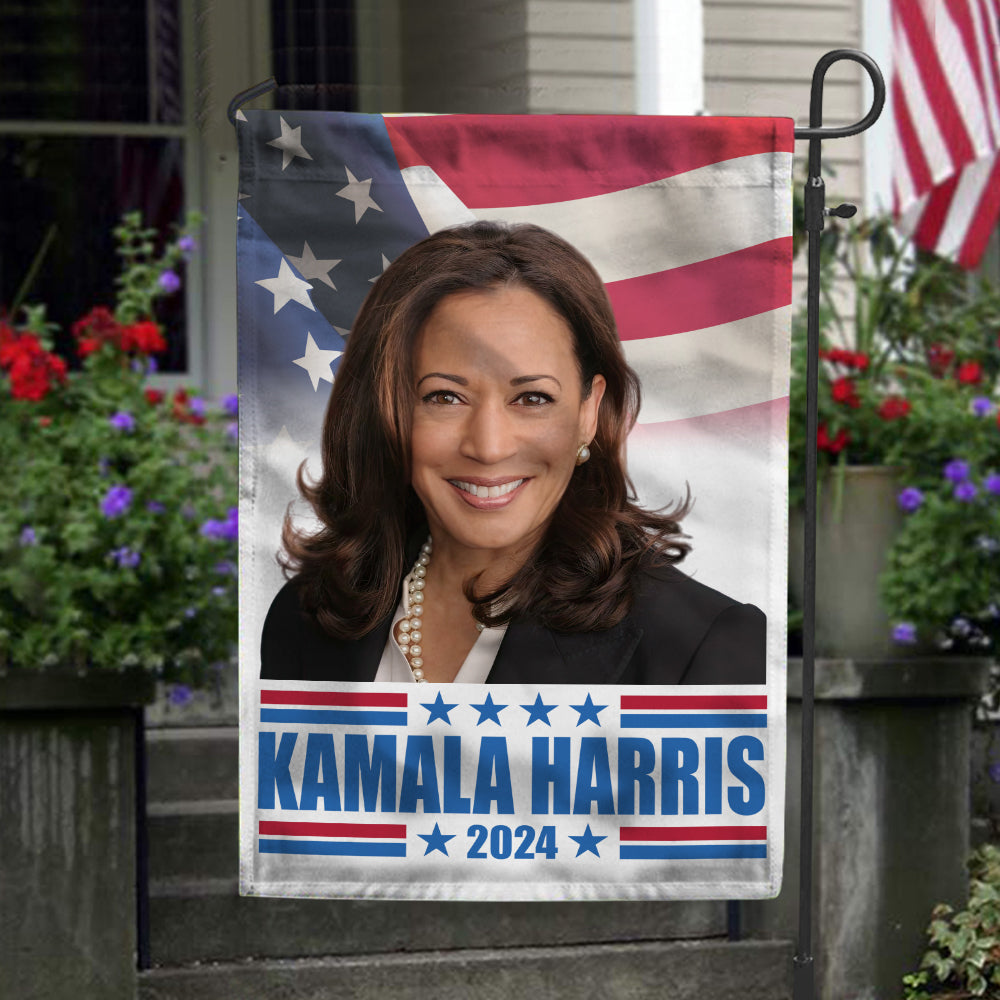 Kamala Harris Portrait Garden Flag TH10 63523