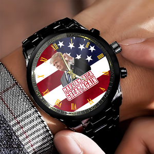 Custom Donald Trump Photo Make America Great Again Wrist Watch HA75 64398