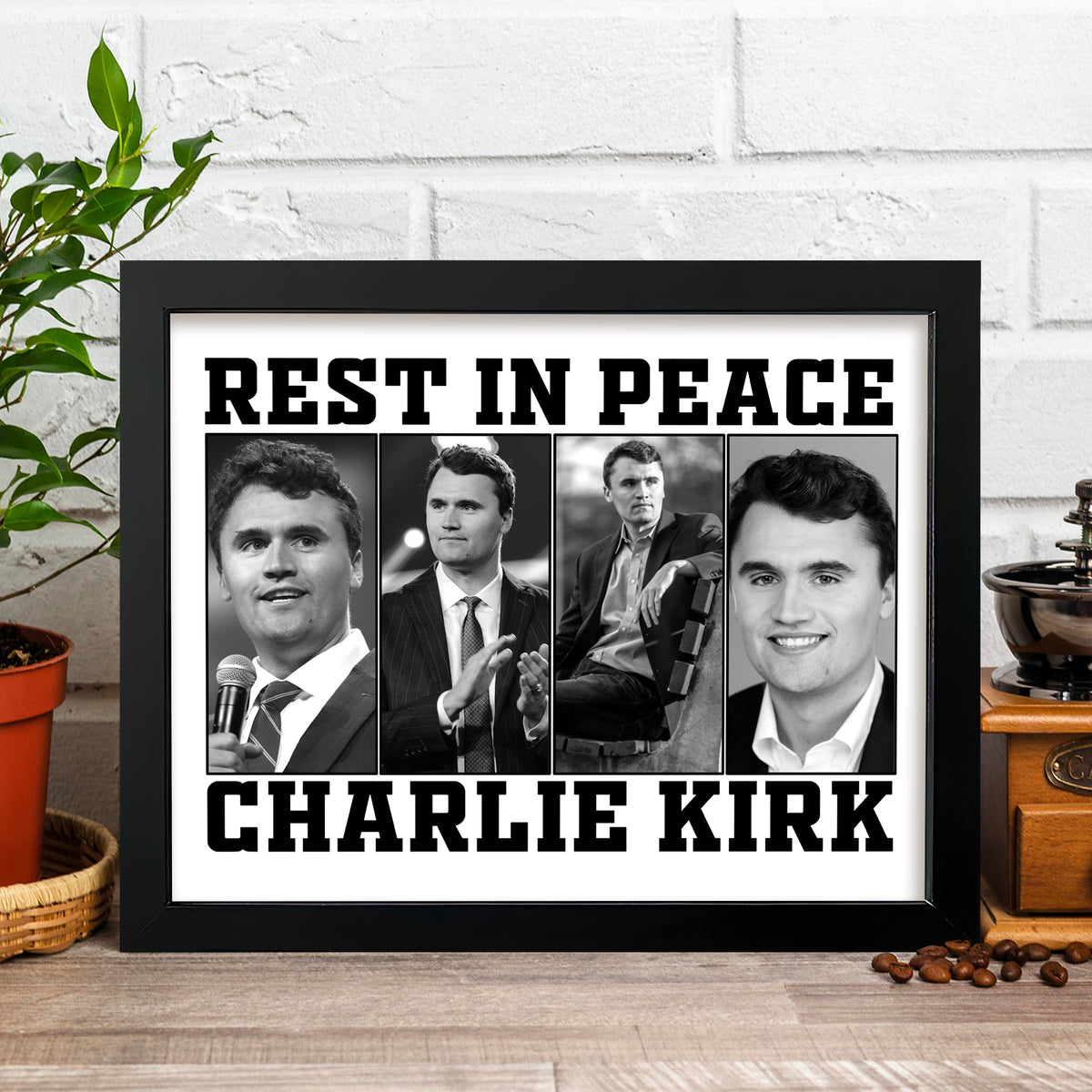 Rest In Peace For Charlie Kirk Memorial Picture Frame HO82 65738