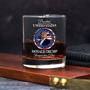 Trump President Inauguration Day Whisky Glass TH10 64233