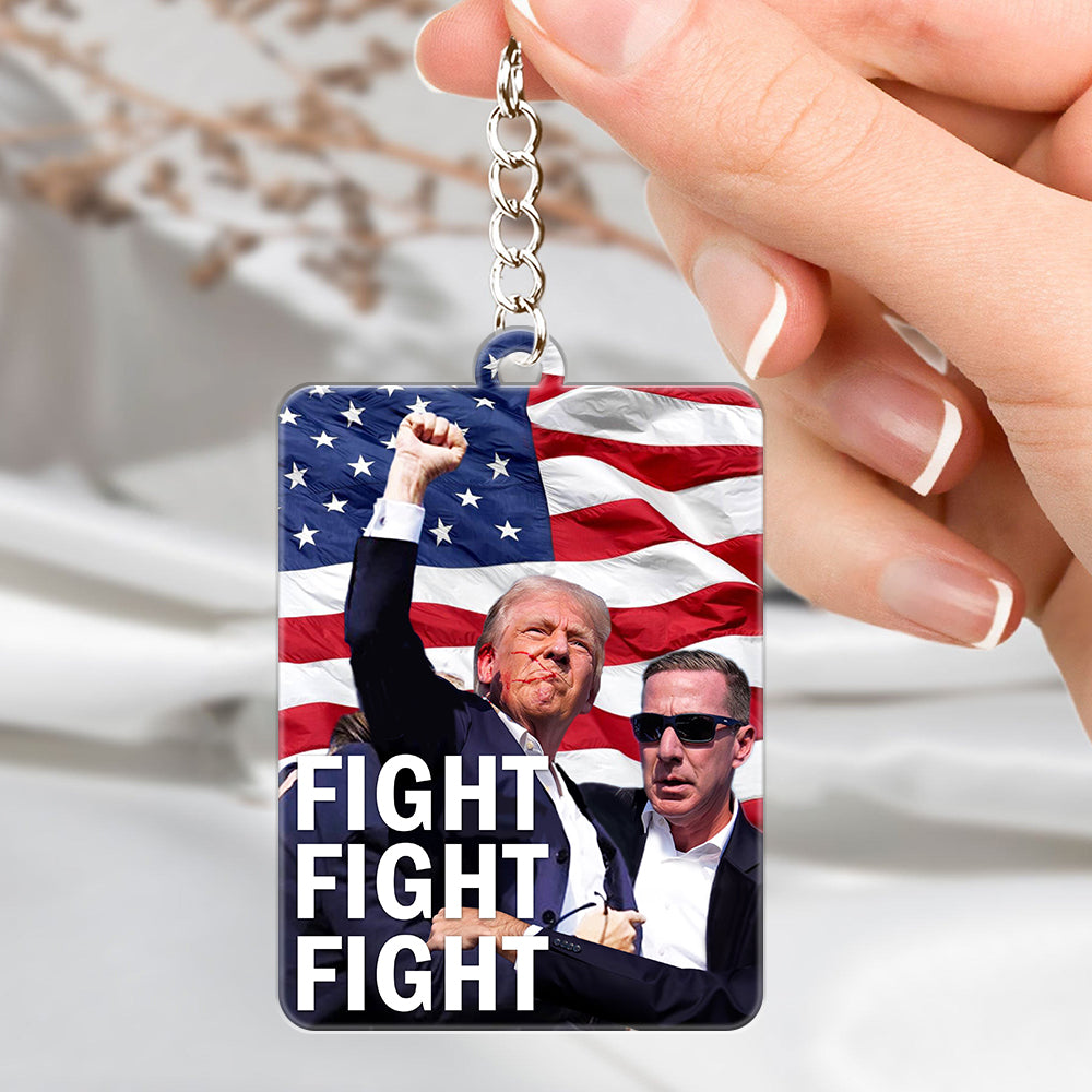 Donald Trump Fight Fight Fight Keychain TH10 63277