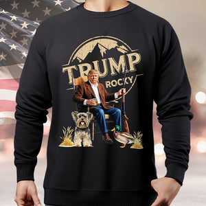 Custom Dog Clipart Trump Duck Hunting 2024 Dark Shirt LM32 63905