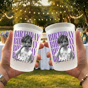 Custom Photo Birthday Vintage Photo Cup, Gift For Birthday Party HA75 921818