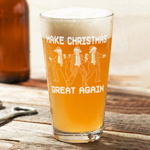 Trump Bring Motivation To Every Corner Of America - Make Christmas Great Again Beer Glass LM32 63773