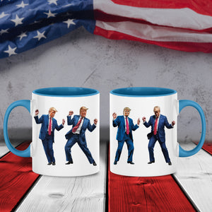 Trump Ready To Dance And Celebrate The Holidays Accent Mug LM32 65025