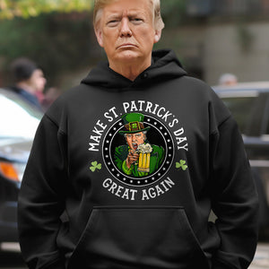 Make St Patrick's Day Great Again Funny Trump Republican 2024 Dark Shirt HO82 65610