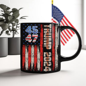 Personalized Gift Trump 45 47 - 2024 Black Mug HA75 63725