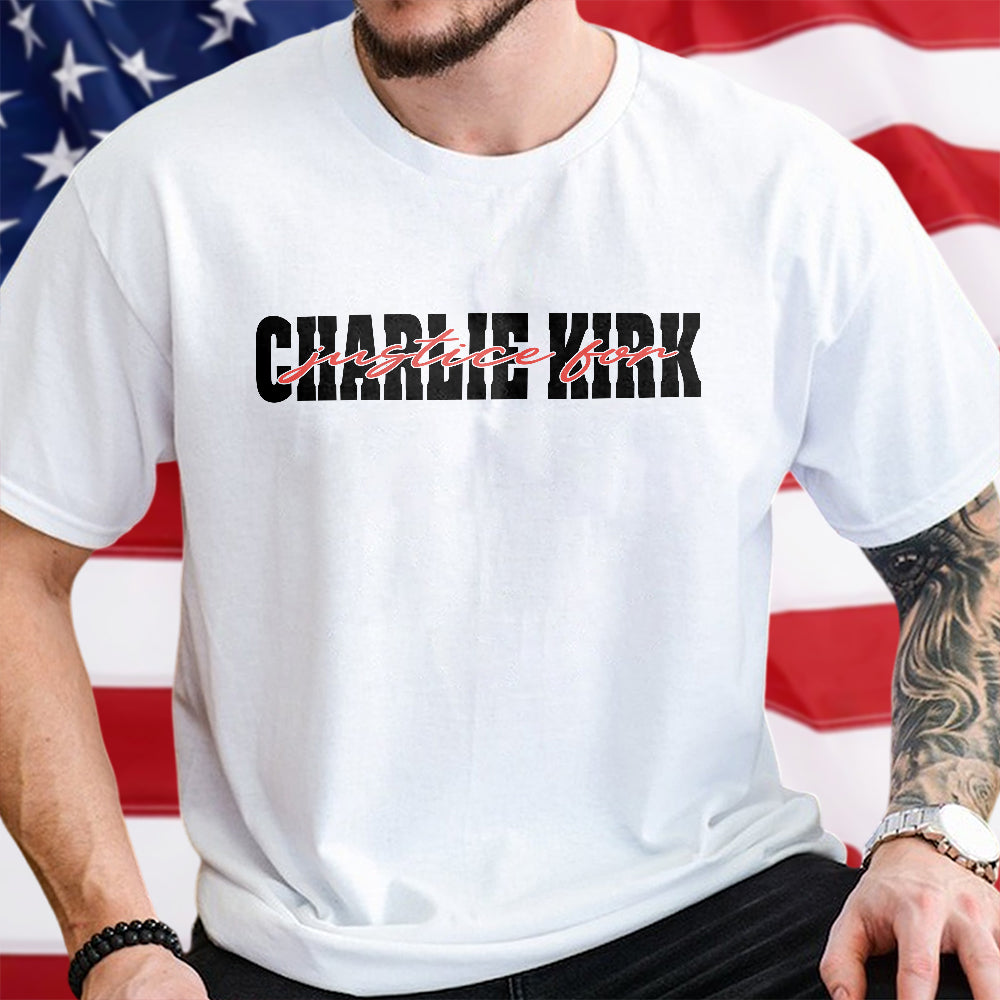 Justice for Charlie Kirk Bright Shirt HA75 64598