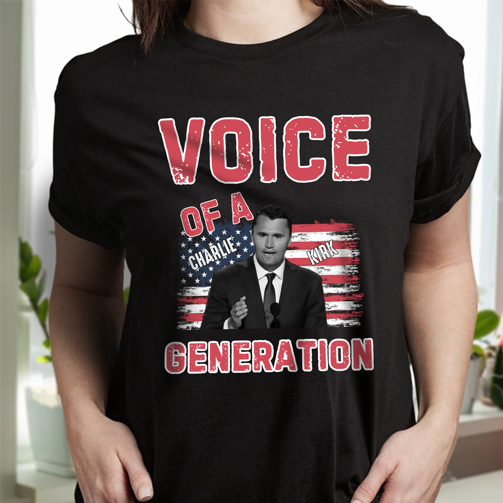Voice Of A Generation Charlie Kirk Dark Shirt HO82 65958