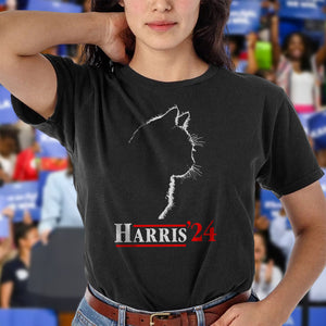 Cat Ladies Harris Funny Cat 2024 President Kamala-Harris Dark Shirt HO82 65084