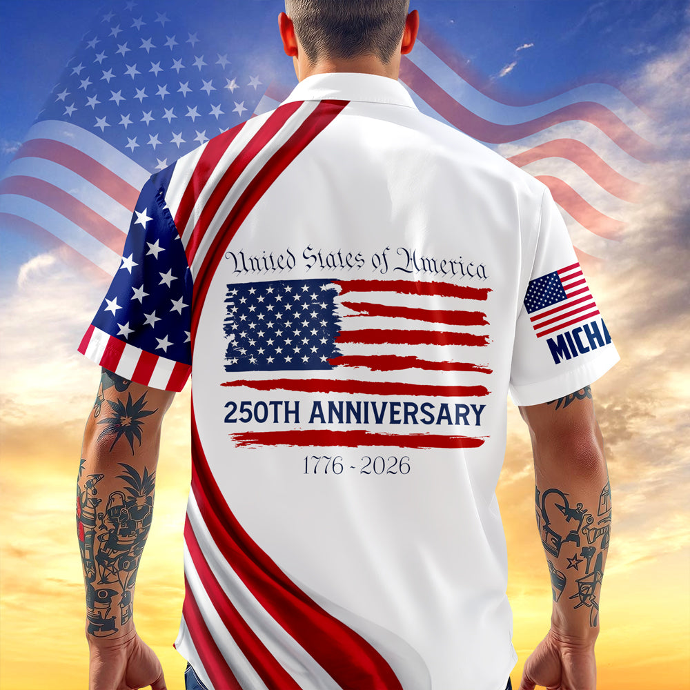 Personalized USA 250th Anniversary Hawaiian Shirt HO82 901142