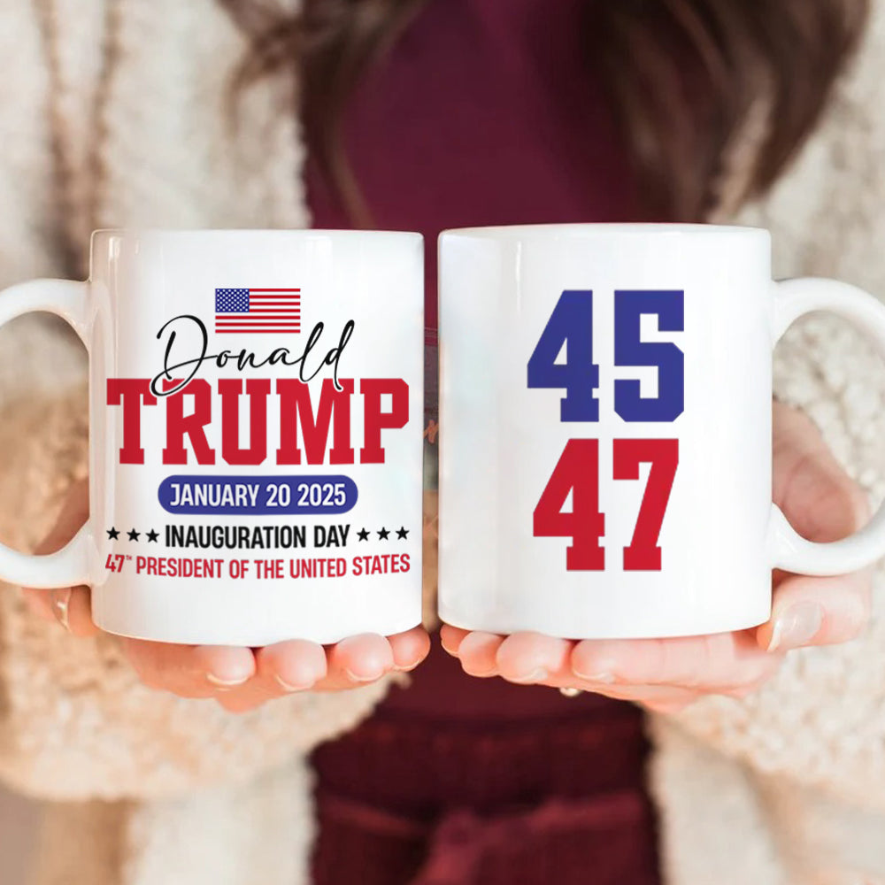 Trump Inauguration Bring Back The Greatness Of America 2025 White Mug LM32 65125