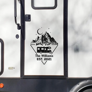 Personalized Adventure Mountain RV Decal Sticker Gift For Camping Lovers LM32 669485