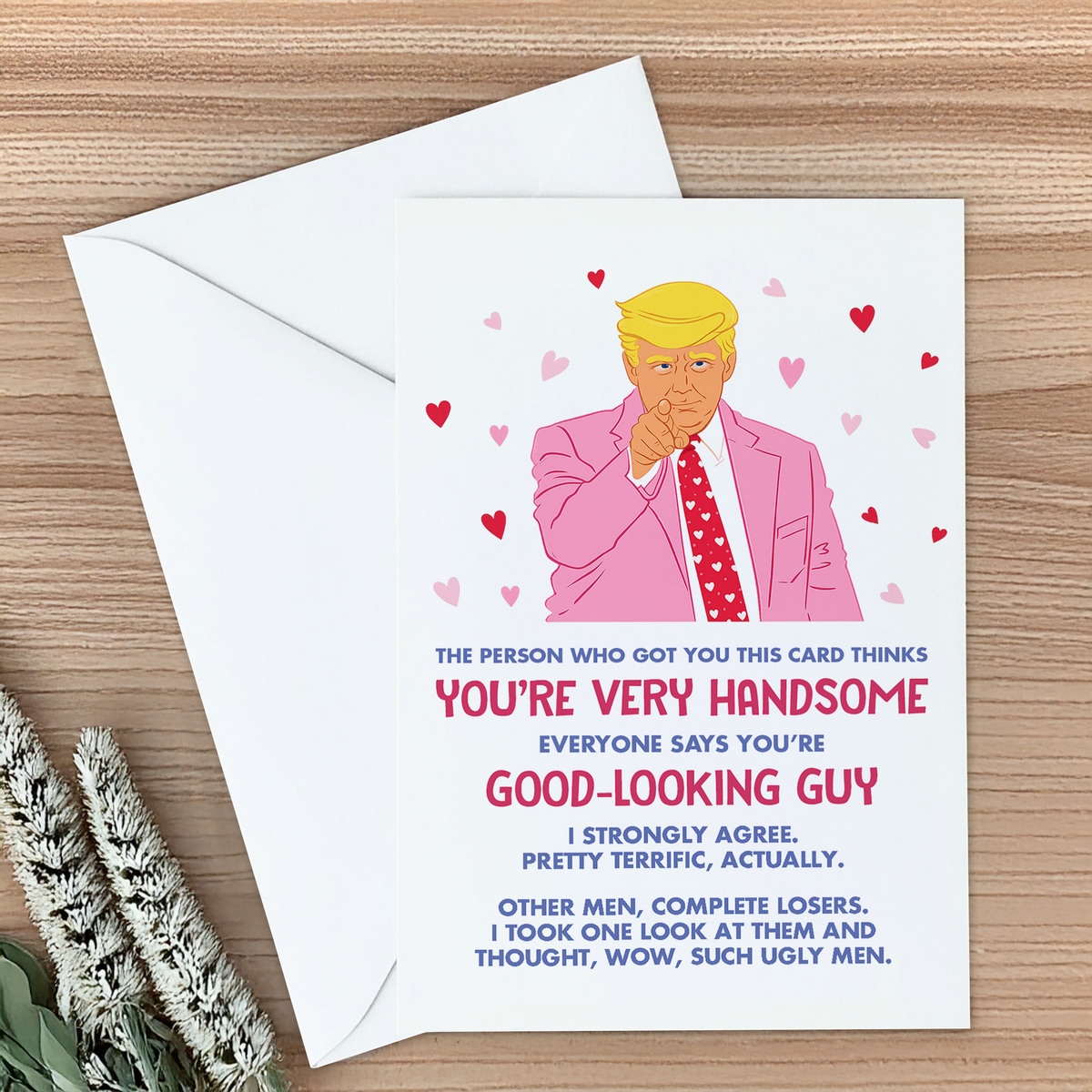 Personalized The Person Who Got You This Card Thinks Trump Thankyou Card LM32 897843