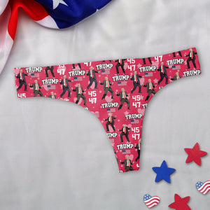 Trump 45 47 Dancing Trump Valentine's Day Gift Underwear For Women HA75 64262