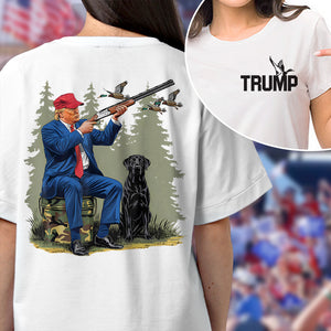 Trump Duck Hunting Front And Back Bright Shirt HA75 63966