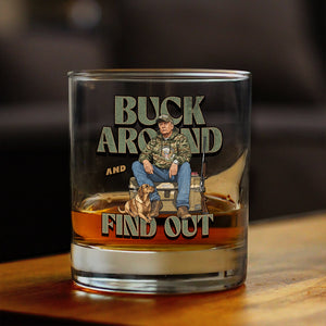 Trump Buck Around And Find Out Grunge Rock Glass HO82 65164