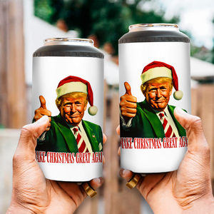 Make Christmas Great Again With Trump Can Cooler Tumbler HA75 63651