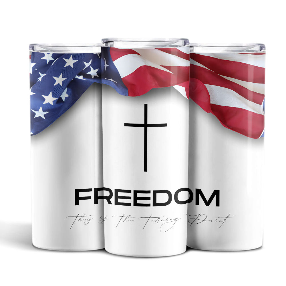 Freedom - Charlie Kirk Skinny Tumbler HO82 66014