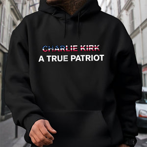 RIP Charlie Kirk - A True Patriot Faith & Freedom Dark Shirt LM32 65431