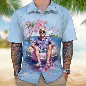 Chillin Like A Felon Summer 2024 Trump President Hawaiian Shirt DM01 62901