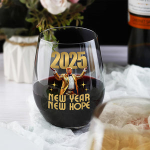 Funny Trump New Year New Hope Inauguration Party Celebration Wine Glass LM32 65081