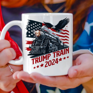 Trump Train 2024 for Patriotic Fans White Mug LM32 63933