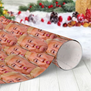 Custom Funny Trump Face Wrapping Paper HO82 65496