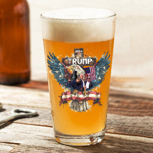 Trump President 2024 Print Beer Glass For Trump Fan HO82 65388